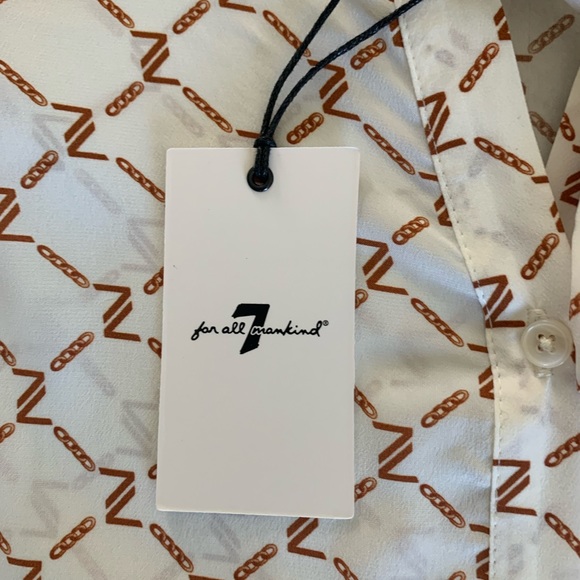 ✨ 7 For All Mankind✨Women's Tie Neck Blouse✨ - Picture 6 of 14